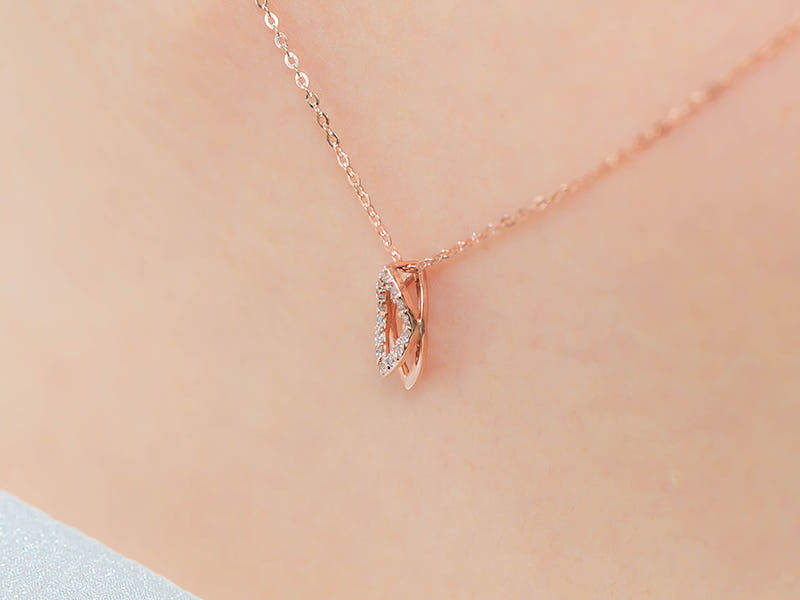 14K 티어 드롭 목걸이